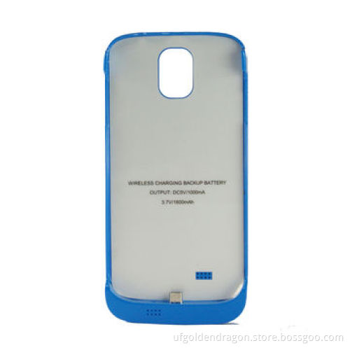 Qi standard compliance wireless charger with battery bank case for Samsung Galaxy S4